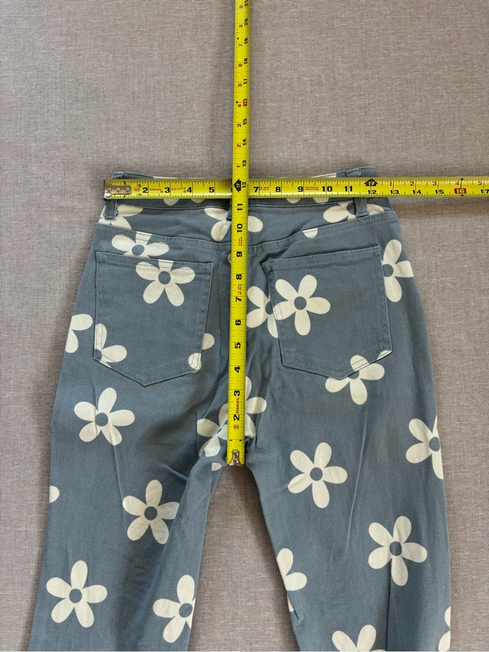 Altar'd State Light Blue Daisy Flare Jeans - Picture 9 of 12